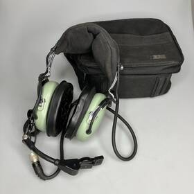 David Clark 40699g-06 Headset H10 Over The Ear Aviation Head Set With Case Tested