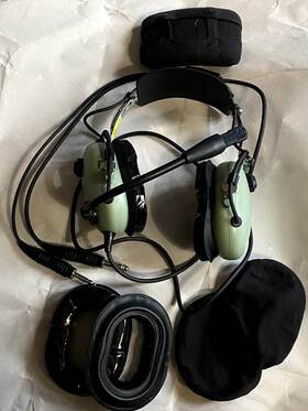 David Clark 40863g-2 H10-13s Stereo Aviation Headset With Extras Free Shipping