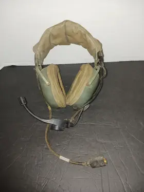 H-173 David Clark 78711 Vintage Telefonica Aviation Headset H-173/a1c Mfr