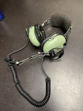 David Clark 872772 H10-76 Aviation Pilot Headset Passive Noise Reduction