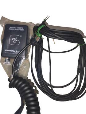 David Clark C6027r Company Radio Adapter Cord Remote Rear Control Head Model