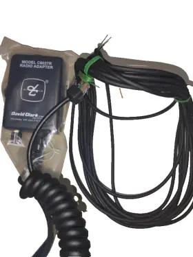 C6027r David Clark Company Radio Adapter Cord Remote Rear Control Head Model