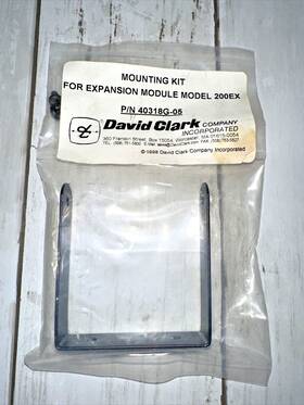 David Clark Company 41090g-32 Original Mounting Kit For Expansion Module Model 200ex P/n 40318g-05
