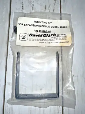 40318g-05 David Clark Company 41090g-32 Original Mounting Kit For Expansion Module Model 200ex P/n