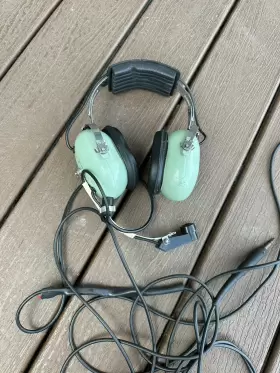 H-3312 David Clark Aviation H3312 Muff-mic Ground Support Headset Untested As Is