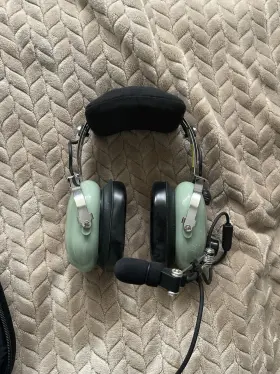 12508g-30 David Clark H10-30 H10-13.4 Aviation Headset Green