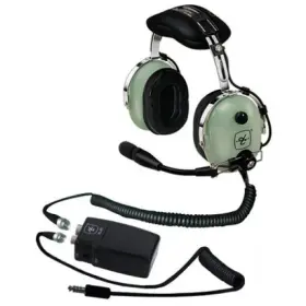 H10-56hxl David Clark Noise Canceling Helicopter Headset With Airplane Adapter