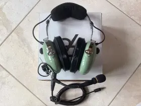 H10-60h David Clark Coiled Cord Headset For Helicopters