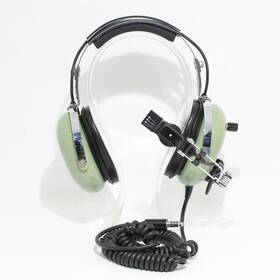 David Clark H1076 Read H10-76 Aviation Headset Coil Cable With Single Plug U-174