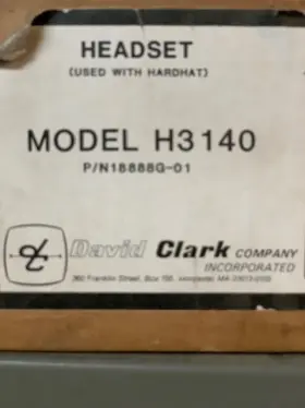 H3140 David Clark Head Set