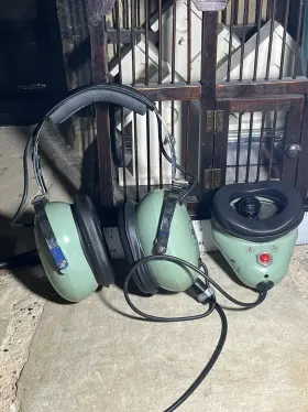 H3313 David Clark Pilot Headset Audio With Microphone Tested Working
