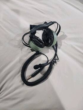 David Clark H3442 Model Behind-the-head Dual-ear Style M-7a Mic