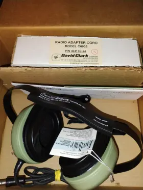H6041 David Clark Headset Communication With Boom Mounted Microphone O/b