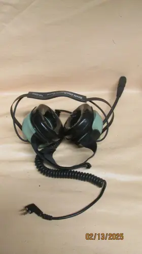 H6240-07 David Clark H6230-07 Model Behind The Head Headset M-77 Electret Mic For Pilot