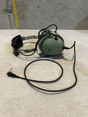 David Clark H7051 Company Aviation Headset Headphones Working Read