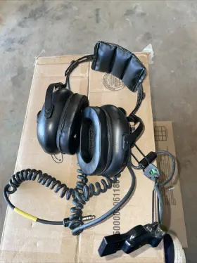 09168p-88 David Clark M-87/aic Dynamic Microphone Aviation Headset Single Plug