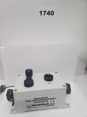 David Clark U3815a Radio Interface Control Module Headset Controller Vintage