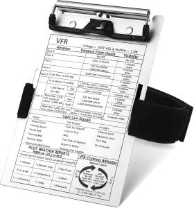 Eaasty-writing-00487 Eaasty 1 Set Pilot Kneeboard Vfr Aviation Aluminum Writing Board
