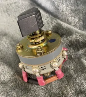 Ms25002-1 Electroswitch Vintage Rotary Aviation Switch Dale Resistors Rn65d