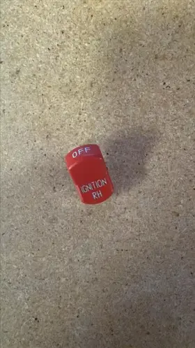16-0702-e014-01 Fallon Pilot Shop Switch Red Cover Ignition Rh
