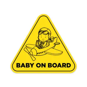 Fallon Pilot Shop 736313928037 Inch Baby On Board Airplane Sticker - Perfect For Anyone With A Little Co-pilot