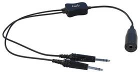 Faro Aviation Faro-620 Low To High Impedance Headset Adapter Military Ga Dual Plug