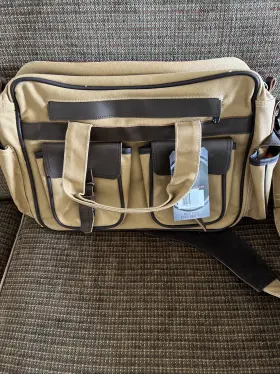 Flight Outfitters 818216020114 Bush Pilot Folio Bag Canvas Leather