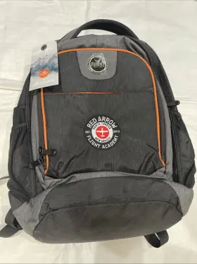 Gy111424 Flight Outfitters Aviator Black Backpack With Promo Red Arrow Academy Nwt