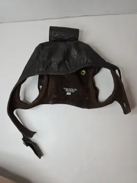 Flight Suit 226182798796 Leather Pilots Helmet For Headset- Size Large