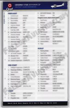 172s Flightcheck 612409978097 Checklist - Cessna