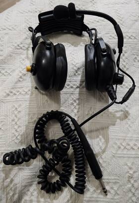 Flightcom Fh701 Pushback Aviation Headset Black