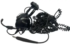 Fh702 Flightcom Pushback Aviation Headset Black