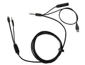130b Flitecordr Aircraft Cockpit Audio Atc Intercom Recording Cable 10ft Phones Some Gopros