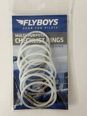 Flyboys Fb1000-opq Checklist Rings - 10 Pack Multi Purpose 5 Inch Opened And 1.75 Locked