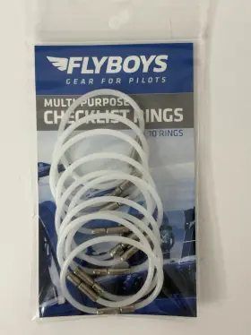 Fb1000-opq Flyboys Checklist Rings - 10 Pack Multi Purpose 5 Inch Opened And 1.75 Locked