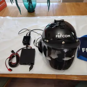Fh-1v Flycom Aviation Helmet Integrated Headset And Vlogging