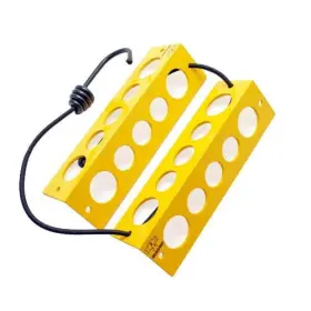 Ag-tc6 Forbers Aviation Products Travel Chock - Yellow Small Wheel Size