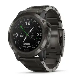 010-01989-30 Garmin D2 Delta Px Aviator Watch - Dlc Titanium 2 Sports Bands Free Ship