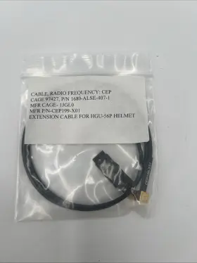 1680-alse-407-1 Gentex Extension Cable Radio Freq Cep199-x01 For Hgu-56p Helmet New