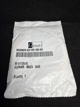 Glenair M83513/04-g03n Micro D Cable Assembly 51 Pos Mwdm2l-51s-6j7-18b New