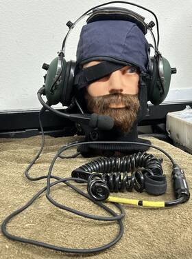 Headsets Inc. Em-001-ap Military Anr Aviation Peltor Stereo Microphone Headset