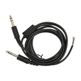 Jectsei3q8egvn5r Jectse Aviation Headset Replacement Cable 6.6ft With Dual Ga Plug Pvc