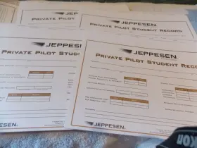 10001796 Jeppesen New Lot Of 4 - Private Pilot Student Record Folder
