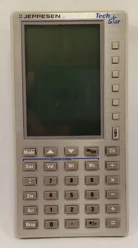 15957 Jeppesen 1992 Sanderson Tech Star Electronic Flight Computer Lcd