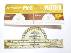Jeppesen 4408 Vintage Pilots Pn-2 Avigation Chart Plotter No. With Cover Sleeve