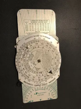 Csg-2a Jeppesen Vintage Sanderson Slide Rule Graphic Aviation Flight Calculator