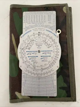 Csg-4a Jeppesen Airplane Flight Computer Slide Graphic Model Plane Aviation Tool