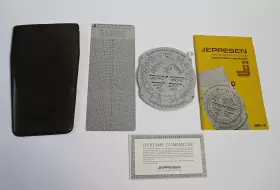 Csg-8a Jeppesen Vintage Metal Flight Slide Graphic Computer Manual Bg-3
