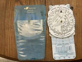 Jeppesen E6b-2p Jeppensen E6b 2p Flight Computer Vintage With Pouch