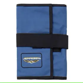 10001306 Jeppesen Js626003 Defective Vfr Tri-fold Pilot Kneeboard With Clipboard -